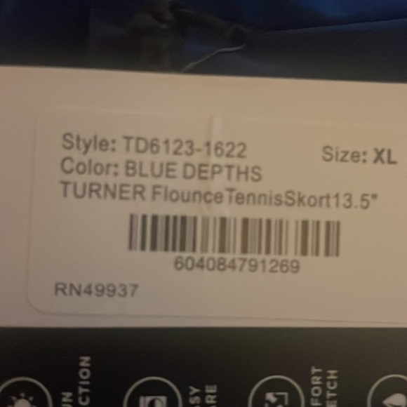 NWT Turner Flounce Tennis Skort CL - Picture 5 of 6
